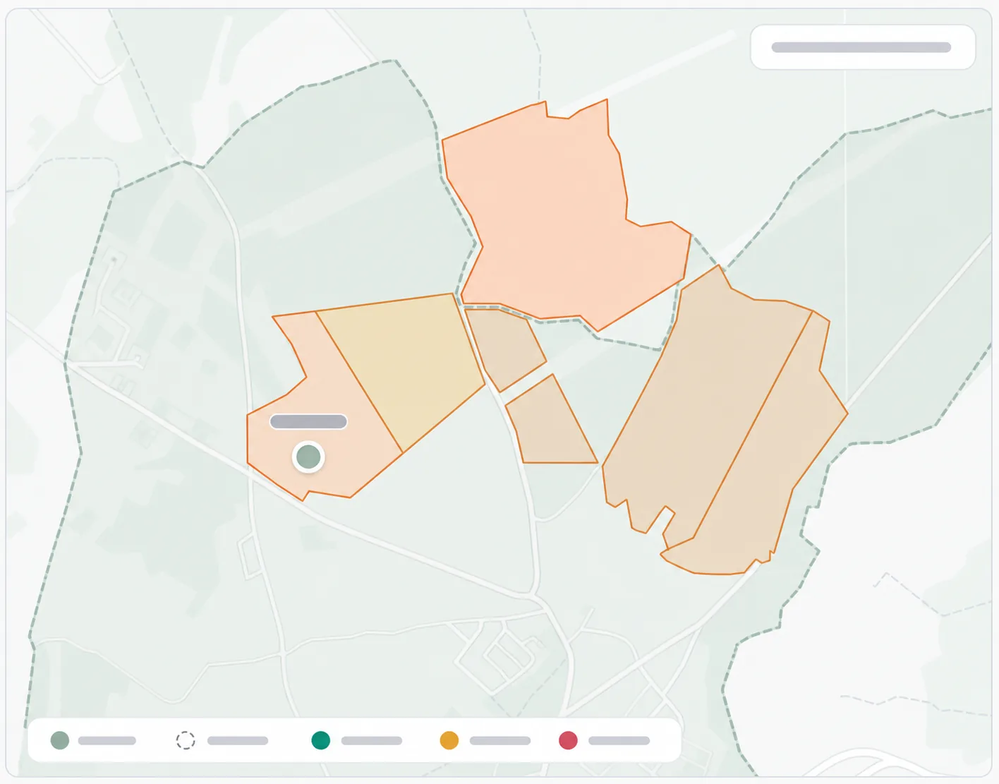 Parcelles géoréférencées sur fond cartographique